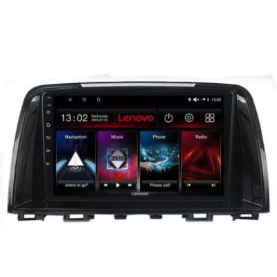 Navigatie Mazda 6 2013-2017 Lenovo Kit-223 8 core QLED 2K 4+64 360 Android Waze USB Navigatie Internet Youtube Radio