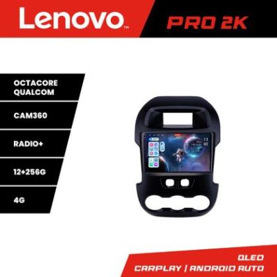 Navigatie Ford Ranger 2011-2015 8 core QLED 2K 12+256 360 Android Waze USB Navigatie Internet Youtube Radio Lenovo