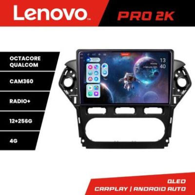 Navigatie Ford Mondeo 2010-2014 Lenovo Kit-MONDEO-CLIMA 8 core QLED 2K 12+256 360 Android Waze USB Navigatie Internet Youtube Radio