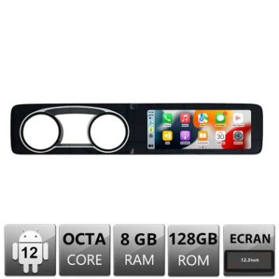 Navigatie dedicata Mercedes Clasa E W213 fara ceasuri digitale 8 Core 8+128 12.3 inchi 1920x720 4G DSP GPS Android