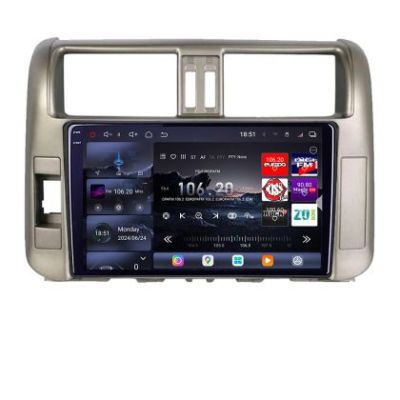 Navigatie Toyota Prado 2010-2013 Edotec Kit-347 8 core QLED 2K 16+512GB 360 Android Waze USB Navigatie Internet Youtube Radio