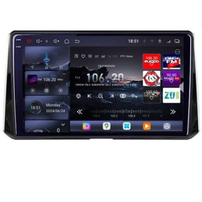 Navigatie Toyota Corolla/Auris 2018- Edotec Kit-388 8 core QLED 2K 16+512GB 360 Android Waze USB Navigatie Internet Youtube Radio