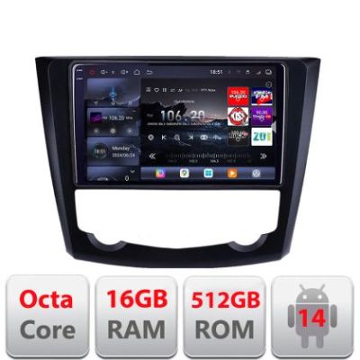 Navigatie Renault Kadjar 2015-2021 Edotec Kit-9030 8 core QLED 2K 16+512GB 360 Android Waze USB Navigatie Internet Youtube Radio