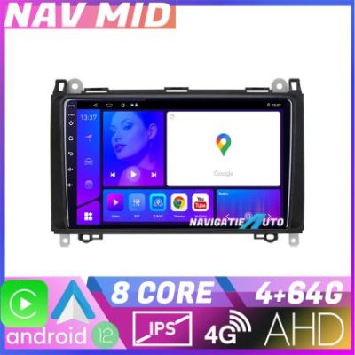 Navigatie Mercedes VW KIT 068 EDOTEC-LITE Android Ecran 720P Octa Core 4 64 Carplay