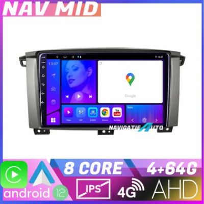 Navigatie Toyota Land Cruiser L100 2002 2006 EDOTEC-LITE Android Ecran 720P Octa Core 4 64 Carplay