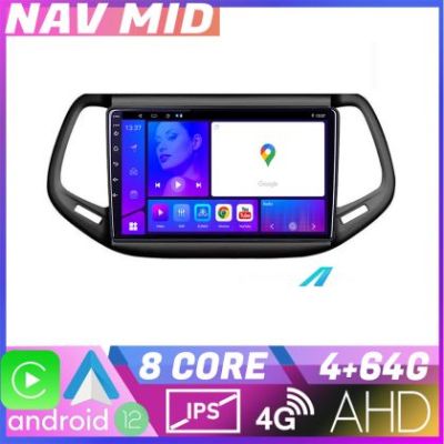 Navigatie Jeep Compass 2017 KIT 739 EDOTEC-LITE Android Ecran 720P Octa Core 4 64 Carplay