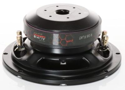 Subwoofere plat de înaltă eficiență R 08 FLAT EVO3-D4, realizat cu MDF de10/18mm