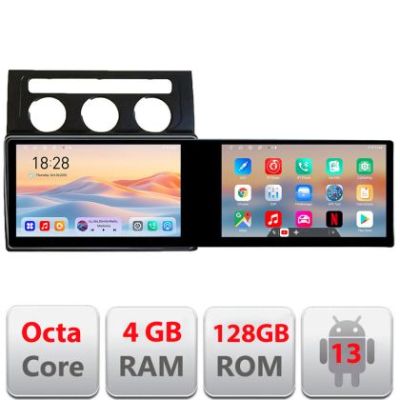 Navigatie VW Touran 2003-2009 clima automata Kit-touran2 Edotec 2 ecrane  8 core 4+128 21.6 inch Incell android Wifi 5Ghz gps internet et GPS WI