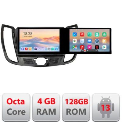 Navigatie Ford Kuga C-MAX Edotec 2 ecrane  8 core 4+128 21.6 inch Incell android Wifi 5Ghz gps internet  KIT-362-v2