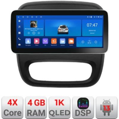 Navigatie Renault Trafic 2014-2017 K-rt09 Edotec 4+64 12.3 inch Incell 1K android Wifi 5Ghz gps internet  Q