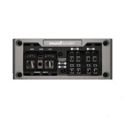 Amplificator audio auto alimentare la 12v D-BES80.4, cu 4 canale, 120W RMS, Clasa D