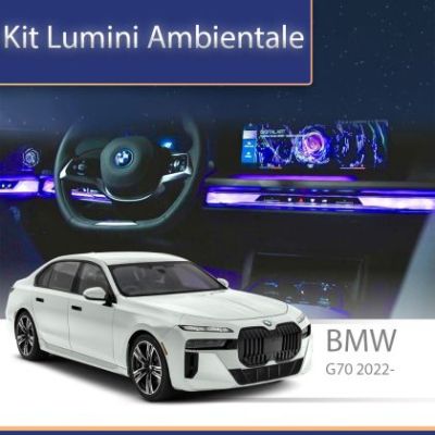 Lumini Ambientale BMW G70 i7 seria 7 grilă frontală iluminată control telefon sau sistem original