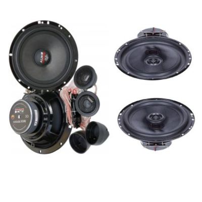 Pachet 2 Difuzoare Audio System MX 165 EVO + 2 Difuzoare Coaxiale MXC 165 EVO si accesorii instalare