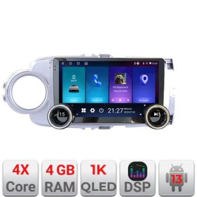 Navigatie Toyota Yaris 2010-2018 Edotec 4+64 10.5 inch Incell 1K android Wifi 5Ghz gps internet