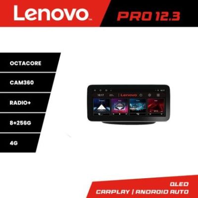 Navigatie Mercedes Vito Viano 2004-2006 Lenovo Qled 12.3 inch Octa Core 8+256 360 DSP ADAS carplay android auto radio internet Kit-+PRO-12.3-8+256+KIT-10-9