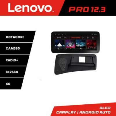 Navigatie Volvo S80 2006-2011 Lenovo PRO 8+256 12.3 inch qled android 4G DSP gps internet  8Core