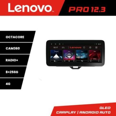 Navigatie Toyota Yaris 2020- Lenovo PRO 8+256 12.3 inch qled android 4G DSP gps internet  kit-yaris2020