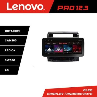 Navigatie Toyota Land Cruiser V8 L200 2009-2020 Lenovo Qled 12.3 inch Octa Core 8+256 360 DSP ADAS carplay android auto radio internet kit-381-type-b+PRO-12.3-8+256+kit-10-9