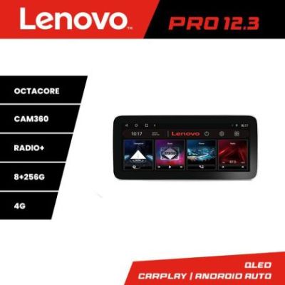 Navigatie universala 2 din 9 inch Lenovo PRO 8+256 12.3 inch qled android 4G DSP gps internet  C