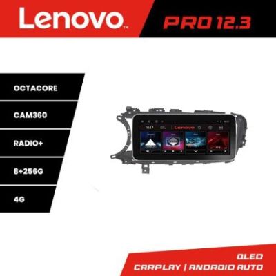 Navigatie Mitsubishi ASX 2017-2021 model facelift Lenovo PRO 8+256 12.3 inch qled android 4G DSP gps internet  Kit-091-v2