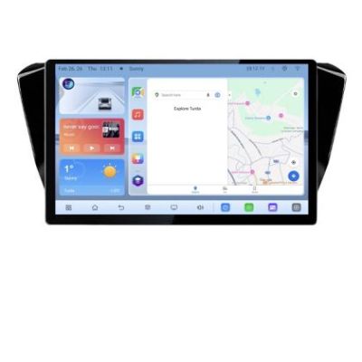 Navigatie Skoda Superb 3 2015- Qled 1K Octa Core 4+64 LTE 4G DSP Wifi 5Ghz android auto carplay radio gps internet EDT-E413V3