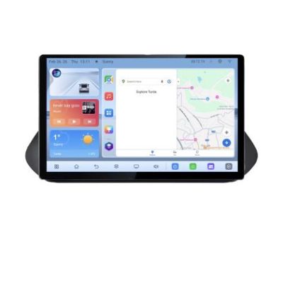 Navigatie Nissan X-trail 2021- Qled 1K Octa Core 4+64 LTE 4G DSP Wifi 5Ghz android auto carplay radio gps internet kit-x-trail-2021+EDT-E413V3+kit-10-9