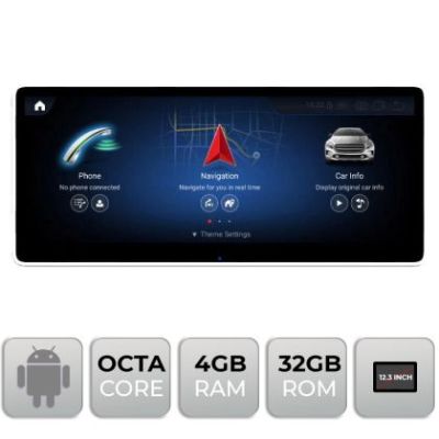 Navigatie Mercedes A W176, GLA, CLA, G NTG5 ecran de 12.3" Android gps 4G 8+128 1920x720