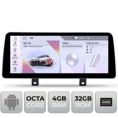 Navigatie dedicata Edotec BMW Seria 1 F20 masini cu EVO Android ecran 10.25" 4+32 4G BT