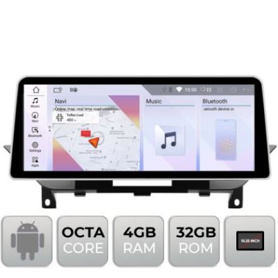 Navigatie BMW X1 E84 2010-2011 cu ecran CIC Android ecran 10.25" 4+32 4G BT