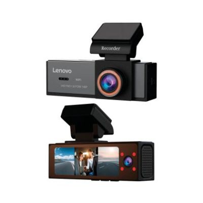 Camera DVR Lenovo Q7 cu 3 camere 4K fata si 1080 spate si 1080 interior ecran 3.2 inch IPS Wifi unghi larg monitorizare parcare