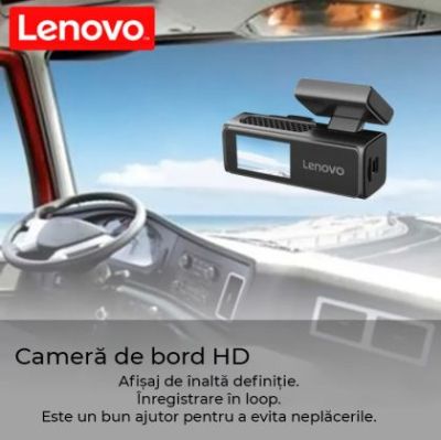 Camera DVR Lenovo S7-1980 2K fata si 1080 spate ecran 1.97 inch IPS Wifi unghi larg monitorizare parcare