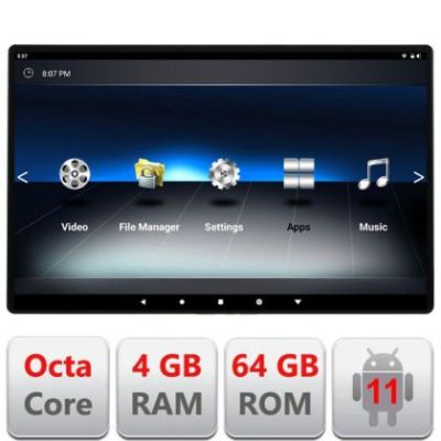 Prindere dedicată pentru Monitor Android TRAVEL11.6A2-BMW01 pentru tetieră cu Ecran IPS tactil HD Video Music TV Player Intrare HDMI WiFi