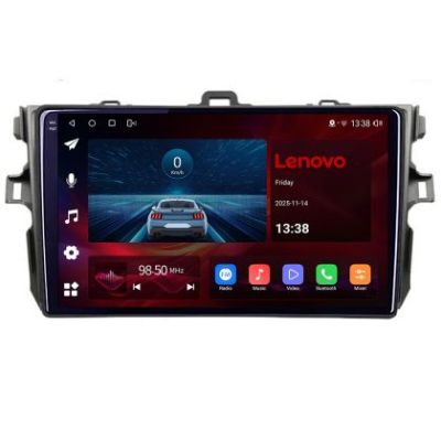 Navigatie Toyota Corolla gen 10 E140 2006-2011, Lenovo Ultra Original, Qualcomm 8-Core, 4G, Camera 360, CarPlay Wireless, 4+64GB, 9"