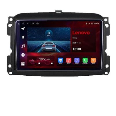 Navigatie Fiat 500c 2015-2021, Lenovo Ultra Original, Qualcomm 8-Core, 4G, Camera 360, CarPlay Wireless, 4+64GB, 10.1"