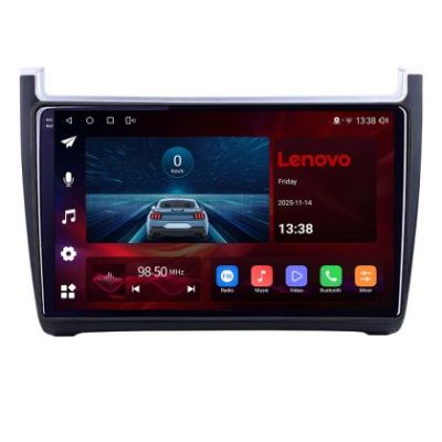 Navigatie Volkswagen Polo gen 5 2009-2016, Lenovo Ultra Original, Qualcomm 8-Core, 4G, Camera 360, CarPlay Wireless, 4+64GB, 9"