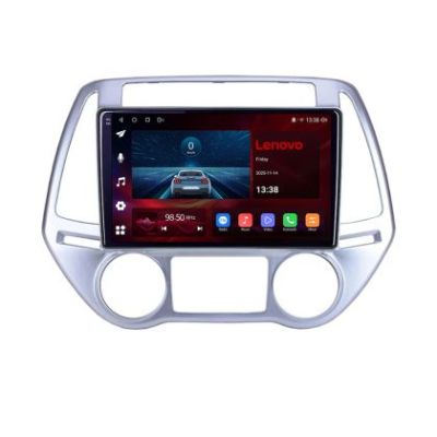 Navigatie Hyundai i20 gen 1 2008-2013, Lenovo Ultra Original, Qualcomm 8-Core, 4G, Camera 360, CarPlay Wireless, 4+64GB, 9"