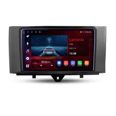 Navigatie Smart ForTwo gen 2 2007-2013, Lenovo Ultra Original, Qualcomm 8-Core, 4G, Camera 360, CarPlay Wireless, 4+64GB, 9"