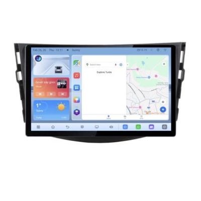 Navigatie dedicata Toyota RAV4 N-018 Edonav ecran 13" 1K 4+64 Android Waze USB Navigatie 4G 360 Toslink Youtube Radio KIT-018 si