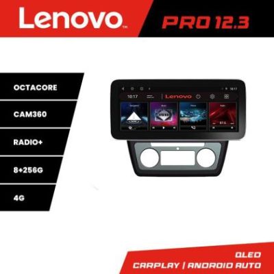 Navigatie Skoda Yeti 2009-2014 K-YETI Lenovo PRO 8+256 12.3 inch qled android 4G DSP gps internet