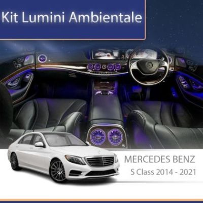 Lumini Ambientale NIGHTVIBE Mercedes Benz W222 tweeter plafon control telefon sau sistem original