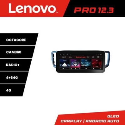 Navigatie dedicata Edonav VW Amarok  Lenovo PRO 4+64 12.3 inch qled android 4G DSP gps internet  KIT-amarok