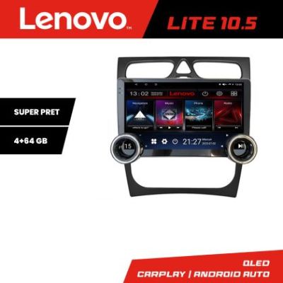 Navigatie Mercedes CLK facelift Lenovo  8 core 4+64 10.5 inch Incell 1K android Wifi 5Ghz gps internet  Kit-facelift