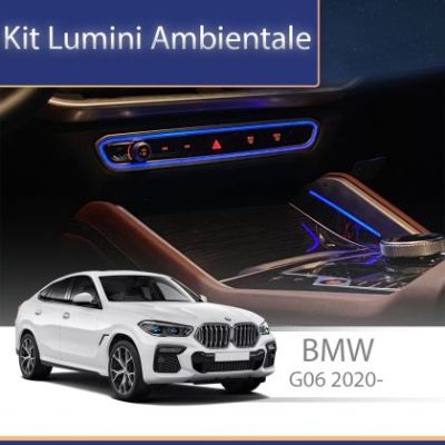 Lumini Ambientale NIGHTVIBE BMW X6 G06 2020- panou luminos climatizare dedicat control telefon sau sistem original