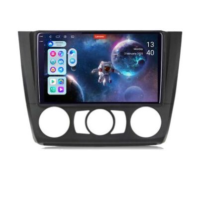 Navigatie BMW Seria 1 E87 2007-2011 clima manuala Lenovo Kit-bmw117-manual 8 core QLED 2K 12+256 360 Android Waze USB Navigatie Internet Youtub