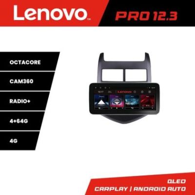 Navigatie Chevrolet Aveo 2010-2013 K-aveo10 Lenovo PRO 4+64 12.3 inch qled android 4G DSP gps internet
