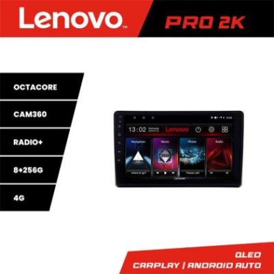 Navigatie Audi A4 B6  Lenovo Kit-050 8 core QLED 2K 8+256 360 Android Waze USB Navigatie Internet Youtube Radio