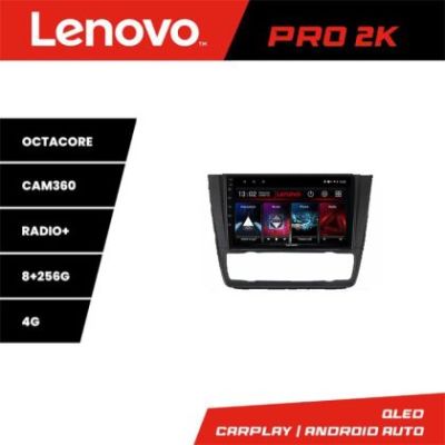 Navigatie BMW Seria 1 E87 Lenovo Kit-BMW117 8 core QLED 2K 8+256 360 Android Waze USB Navigatie Internet Youtube Radio