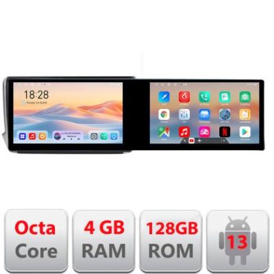 Navigatie Peugeot 208 2008 Kit-PSA Edotec 2 ecrane  8 core 4+128 21.6 inch Incell android Wifi 5Ghz gps internet
