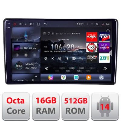 Navigatie Renault Traffic Opel Vivaro Nissan Primastar Qled 2K Octa Core 16+512GB LTE 4G DSP Wifi 5Ghz android auto carplay radio gps internet kit-traffic2+EDT-E809-2K