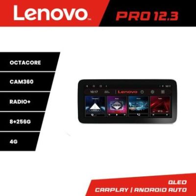 Navigatie Ssangyong Kyron Actyon K-158 Lenovo PRO 8+256 12.3 inch qled android 4G DSP gps internet